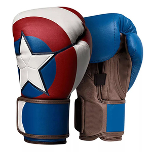 Guantes Estilo Capitán América con Acolchado de PU, Guantes de Boxeo Nuevos, Diseño de Lujo y Cómodos, Opción de Personalización Disponible - Product Image 1
