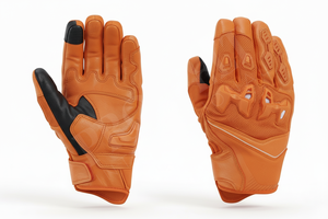 Gants de moto robustes pour la sécurité des mains, avec logo personnalisé, protection complète des doigts, respirants, antidérapants, en cuir, pour moto, OEM - Product Image 4