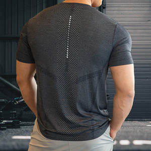 Camiseta Deportiva para Hombre, Ropa Deportiva, Poliéster y Elastano, Ropa para Correr, Gimnasio, Ligera, Elástica, Precio Bajo - Product Image 6
