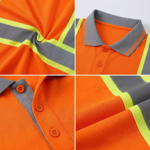 Camiseta Polo Reflectante de Alta Calidad al Mejor Precio, 100% Poliéster, Camiseta de Seguridad de Alta Visibilidad con Cinta Reflectante, Camisetas de Seguridad Laboral - Product Image 6