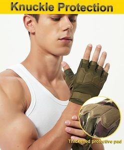 High Quality Breathable <b>Half</b> Finger Gym Gloves with Anti <b>Slip</b> Silicone Grip Adjustable Wrist Strap for Weightlifting Fitness - Product Image 5
