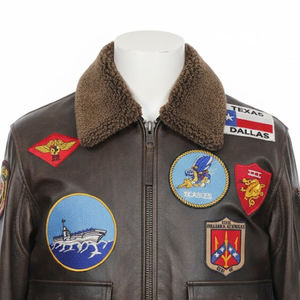 Veste en cuir pour homme sur mesure, couleur unie, style streetwear, pour la saison hivernale - Product Image 2