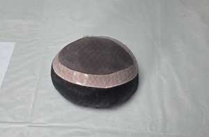 Taz Hair's High Quality Indian Water Wave <b>Wig</b> for <b>Men</b> Soft Mono Base Toupee System Made in Bangladesh - Product Image 4