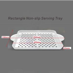 Plateau de service antidérapant noir avec poignées - Product Image 4