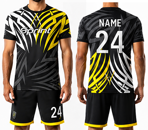 Camisetas de Fútbol Unisex Personalizadas, 100% Poliéster, Impresión por Transferencia de Calor, Logotipo y Color Personalizados, Uniforme de Entrenamiento para Clubes y Equipos Deportivos - Product Image 2