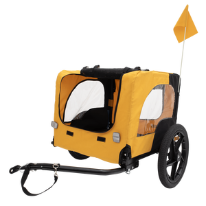 Carrito Plegable Resistente de Color Amarillo para Mascotas, para Perros y Transportadores, para Remolque de Bicicleta, Uso en Exteriores - Product Image 6