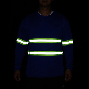 Camisa de Seguridad Reflectante con Cinta Reflectante, Ropa de Trabajo Ligera para Sitios de Trabajo Industriales - Product Image 2