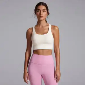 Soutien-gorge de sport Pilates Yoga antichoc push-up pour la course, soutien-gorge de fitness croisé pour femme - Product Image 3