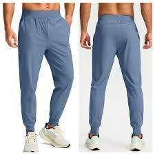 Pantalones de chándal de algodón de cintura alta para hombre al por mayor, joggers casuales de corte recto con bolsillos tipo cargo, teñido liso, ideales para el verano y el gimnasio. - Product Image 2