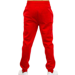 Pantalon de jogging en coton rouge uni pour homme, taille à cordon, décontracté, pour e-sport, adulte - Product Image 3