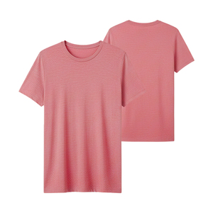 T-shirts pour hommes à séchage rapide, légers, performants, col rond, pour l'entraînement, style athlétique uni, anti-humidité, pour la gym - Product Image 4