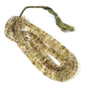 Meilleure Vente : Perles de Quartz Citron Naturel Facettées Coupe Rondelle 7mm, Cornaline Orange, Pierre de Naissance de Novembre, pour la Fabrication de Bijoux, Vente en Gros - Product Image 2