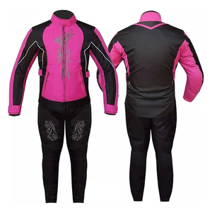 Ladies Custom Breathable Windproof <b>Plus</b> <b>Size</b> Printed Waterproof Cordura CE Armoured Motorbike Jacket & <b>Trouser</b> Set All Seasons - Product Image 6