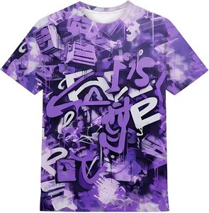 Camiseta de manga corta con cuello redondo para hombre, con estampado de gatos abrazándose en la galaxia espacial, informal, de corte regular, de poliéster tejido con estampado digital - Product Image 2