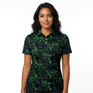 Polo décontracté pour homme à manches courtes avec imprimé, design en polyester tissé respirant - Product Image 3
