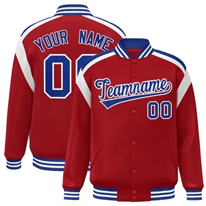 Winter Baseball Varsity Jacket <b>Canvas</b> Stand Collar Breathable Casual Custom Color & Design OEM Service High Quality - Product Image 3