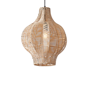 New Collection Eco Friendly Bamboo Rattan Chandelier Lamp Artisan <b>Crafted</b> Hanging <b>Light</b> for Hotel Villa Interior Design - Product Image 1