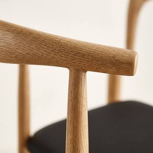 Silla de Comedor Moderna de Madera con Tapicería de Cuero PU, Asiento y Respaldo Suaves, Muebles para el Hogar, Cafeterías, Restaurantes - Product Image 2