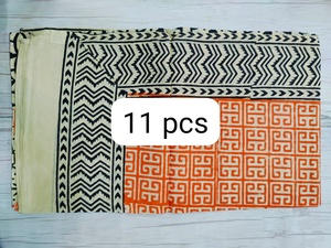 New Arrival Handmade Cotton Lightweight Quick Dry Breathable Beach Wrap <b>Sarong</b> Bagru Hand Block Print Women Swim Ethnic Party - Product Image 3