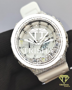 Premium VVS Moissanite Diamond Watch 925 Sterling Silver Custom Luxury <b>Wristwatch</b> For Men Women - Product Image 3