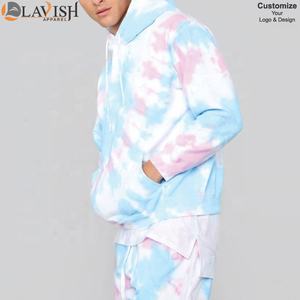 Survêtements unisexe Tie Dye personnalisés pour hommes ensemble de mode de jogging en tissu polaire taille XL grande taille avec logo été hiver - Product Image 3