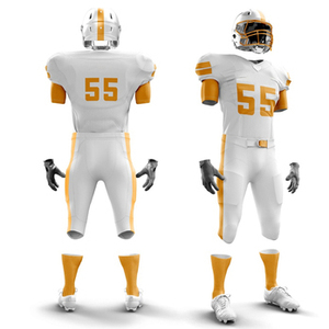 Customized 100% Polyester American Football Uniforms Wholesale Unique Quality Jersey Sets with Short Sleeves Breathable Feature - Product Image 4