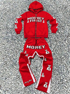 Male Sportswear Breathable Hooded Casual New Quick Dry <b>Tracksuit</b> XL Size Puff Printing for Adults Wholesale Rate Logo Custom - Product Image 3