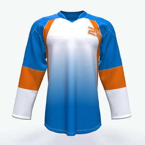 Wholesale Cheap Best Price 100% Polyester Printed Digital Print Unisex Youth Team Practice Ice Hockey Jersey - Product Image 1