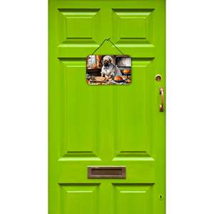 Multicolor NEW Shar Pei Fall Kitchen Pumpkins Wall Door Hanging Prints Aluminum Metal <b>Sign</b> for Home Decor for Kitchen <b>Bar</b> - Product Image 2