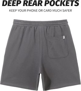 Shorts de sport pour homme respirants, pour la course à pied, la gym, la musculation, avec logo personnalisé, 5 pouces, décontractés, vêtements de sport pour homme - Product Image 2