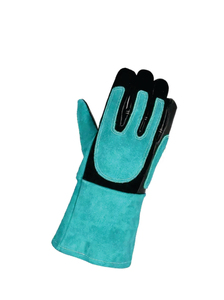 Premium Quality 8mil Durable Soft Lining Heat Resistance Grain Anti-Static Anti-Slip 14 Inch Work Welding Safety <b>Gloves</b> - Product Image 3