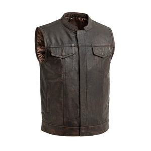 Chaleco de Motociclismo de Cuero Genuino de Alto Rendimiento, a la Moda, para Hombre, Talla Grande, Resistente al Viento, Impermeable, Protector y de Seguridad - Product Image 2
