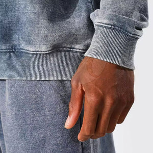 Sudadera con Efecto Ácido al Por Mayor, Sudadera de Manga Larga con Efecto Ácido, Sudadera con Efecto Ácido de Primera Calidad - Product Image 4