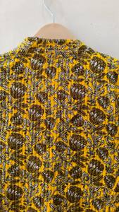 Chaqueta de Mujer Acolchada de Algodón con Estampado Floral y Bordado, Estilo Vintage, Reversible, Transpirable y Ecológica, Venta Caliente de Fábrica - Product Image 3