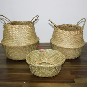 Artex Dong Thap Vietnam Made Palm Leaf <b>Wicker</b> Baskets Multifunction Storage Containers Kitchen Storage <b>Bins</b> Home Storage - Product Image 4
