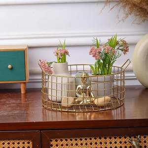 Panier de rangement métallique large, grande capacité, organisateur de fils pour étagère de placard - Product Image 2