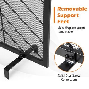 Pannello singolo accessorio schermo camino 38X31 pollici per il vostro caminetti Set - Product Image 5