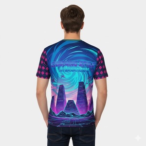 Camisetas Personalizadas para Niños, Ropa Deportiva Informal con Estampado Digital 3D, Cuello Redondo y Manga Corta - Product Image 4