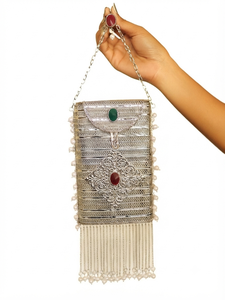 Wholesale Metal Pouch Clutch <b>Bag</b> Luxury Evening Party Wedding Handbag for Women - Product Image 2