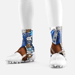 Customized Design American Football Sports Adult Youth Children Cleat Covers Spats Non-slip Shoe Covers Spike Football Cleats - Product Image 1