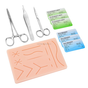 Kit d'entraînement à la suture manuelle en acier inoxydable pour étudiants en médecine, coussin de suture réutilisable, fil et aiguille, certifié CE, MEDTRUST SURGICAL - Product Image 4