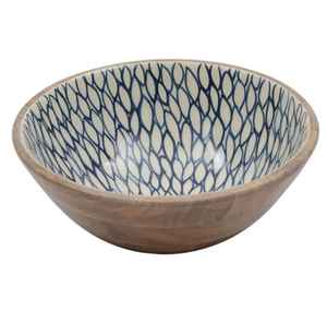 Luxury Modern Wooden <b>Enamel</b> Printed Serving <b>Bowl</b> For Salad Fruits & Soup Dinnerware High Quality Serving <b>Bowl</b> For Kitchenware - Product Image 6
