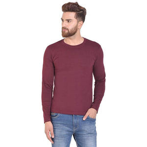 T-shirt coloré personnalisé pour homme, T-shirt à manches longues en coton uni, T-shirt à manches longues amples et surdimensionnées pour homme - Product Image 3