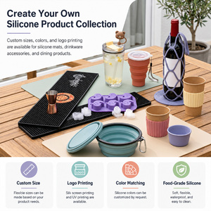 Custom Logo Dining <b>mat</b> Non Slip Reusable Heat Resistant <b>Silicone</b> Placemat for Restaurant Dining Supplies - Product Image 6