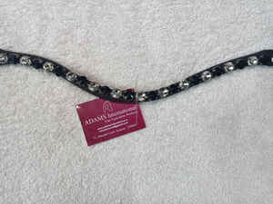 Bandas de cejas de caballo de cuero de alta calidad para montar con diamantes de imitación de cristales Suministro directo del fabricante al por mayor - Product Image 3