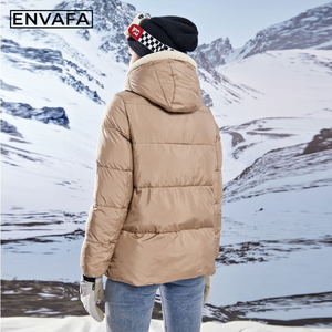 Women Padded Quilted Jacket with Hood <b>Thick</b> Warm Windproof Eco Friendly Zipper <b>Winter</b> Casual Comfortable Puffer <b>Coat</b> Wholesale - Product Image 2