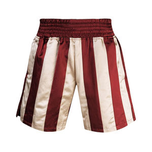Shorts d'entraînement de boxe Muay Thai, taille mi-haute élastique, couleur unie, logo personnalisé, vente en gros, polyester respirant de haute qualité - Product Image 4