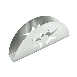 Porte-serviettes moderne en métal plaqué argent, multifonctionnel, décoration de table pour salle de bain et restaurant, support à papier artisanal - Product Image 2