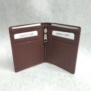 Crazy Horse Bifold Leather Men's Purse Women's <b>Wallet</b> <b>RFID</b> Card Holder Sleeves Brand Transfer Embossing Logo Carteras Short Open - Product Image 6