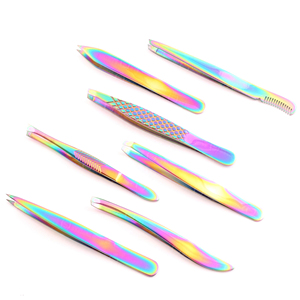 Pince à épiler professionnelle de luxe en acier inoxydable, faite à la main, à pointe fine, pour la séparation des cils et le toilettage des sourcils, avec logo personnalisé - Product Image 6